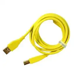 DJ TECHTOOLS DJTT USB Chroma Cable Green 1,5m, conector plano