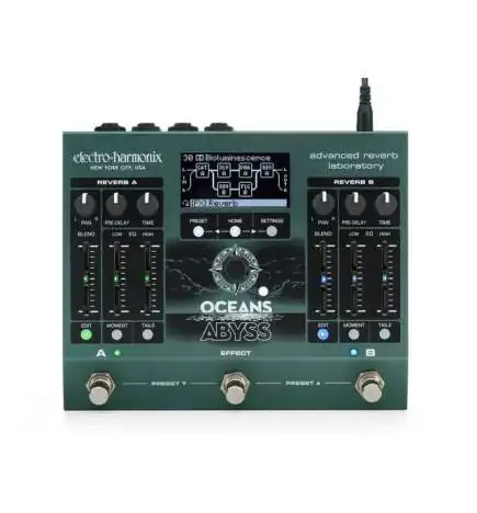 Electro Harmonix Oceans Abyss Advanced Reverb Laboratory