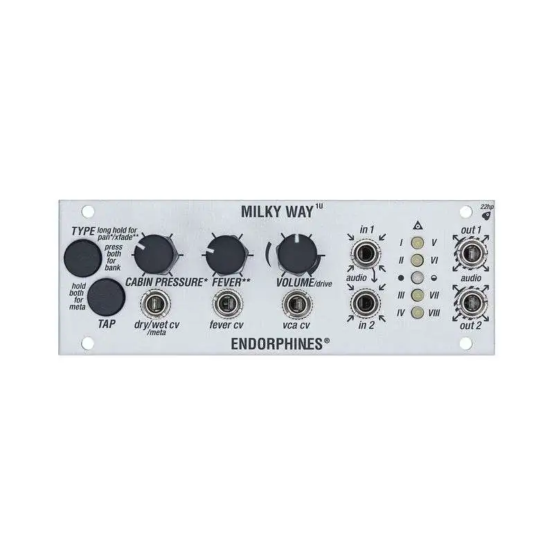 Endorphin.es 1U Milky Way silver