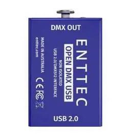 Enttec Open DMX USB Interface 512 CH. DMX USB 2.0
