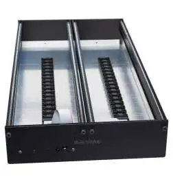 Eowave 6U black 2x 104 TE incl. PSU eurorack case