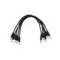 Erica Synths Patchkabel 20cm 5 Stück, schwarz