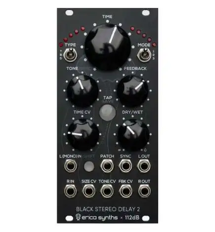 Erica Synths Black Stereo Delay 2