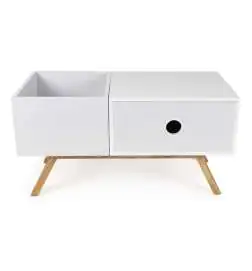 Glorious Turntable Lowboard (White)
