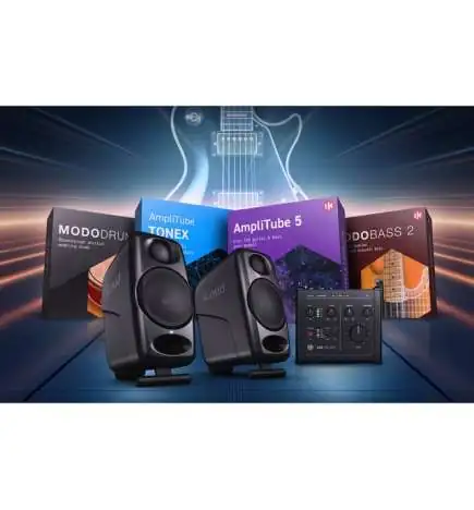 IK Multimedia Portable Guitar Studio Bundle iLoud micro,Axe I Oone Softw.