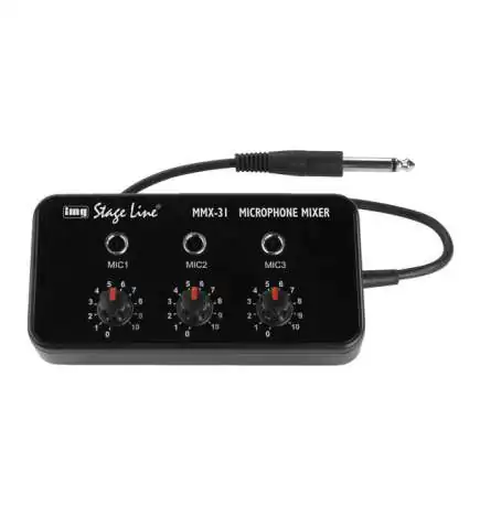 IMG STAGELINE MMX-31 Mesa de mezcla para micrófono