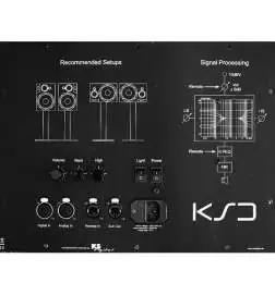 KS-Digital A200 MK2 left cherry actieve studiomonitoren