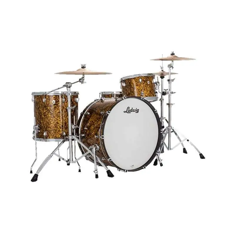 Ludwig Neusonic DOWNBEAT Shell Set A6 Butterscotch Pearl