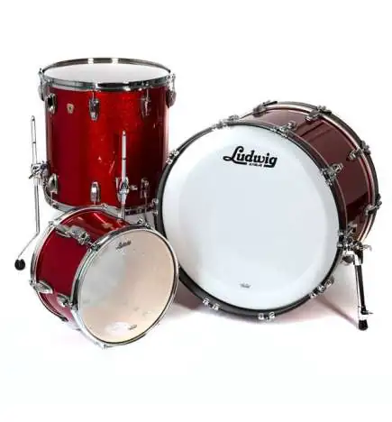 Ludwig Classic Maple Fab Shell Set Red Sparkle