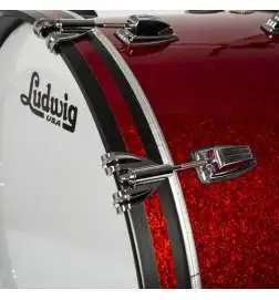 Ludwig Classic Maple Fab Shell Set Red Sparkle