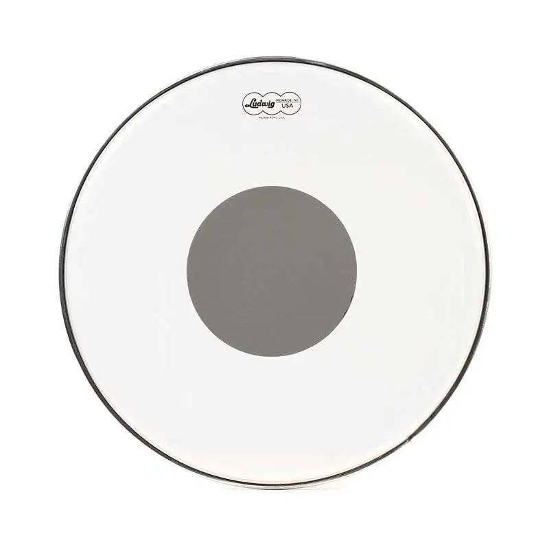 Ludwig Ambassador Clear Silver Dot 18"