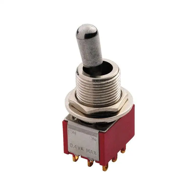 MEC Maxi Toggle Switch Chrome 3PDT On-On