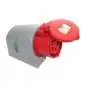 PCE Wall socket CEE 16A 5pin Turbo Twist, red PCE Wall socket CEE 16A 5pin Turbo Twist, red