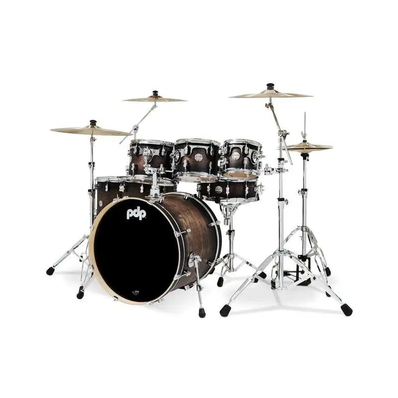 PDP Concept Maple CM7 Shell Set Satin Charocal Burst