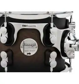 PDP Concept Maple CM7 Shell Set Satin Charocal Burst