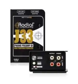 Radial J33 Turntable Pre-Amp and Direct Box