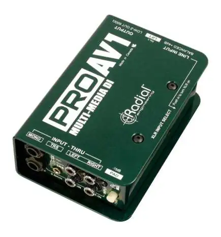 Radial Pro AV1 pasivo Multimedia DI-Box