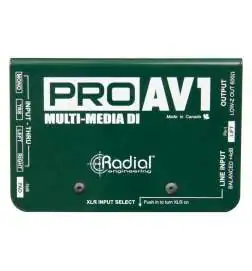 Radial Pro-AV1 Multi Media Passive DI Box