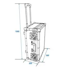 Roadinger Universal-Koffer-Case mit Trolley