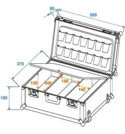 Roadinger Universal-Koffer-Case mit Trolley