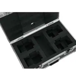 Roadinger Flightcase 4x AKKU Dot 1