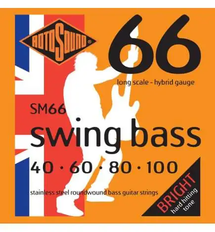 Rotosound RotosoundCordes basse,4er, 40-100, acier