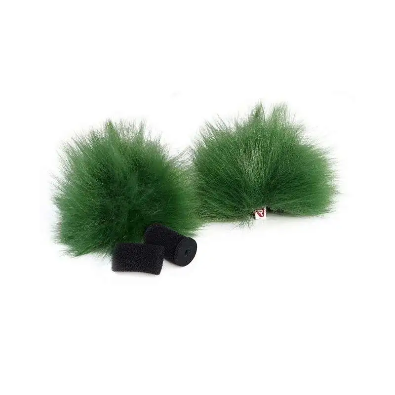 Rycote Green Lavalier Windjammer - pair