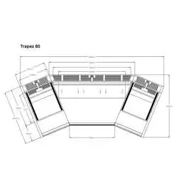 Sessiondesk TRAPEZ Studio Desk 80