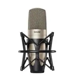 Shure KSM 32 SL Microfone Codensador de estúdio, champagner, com Aranha