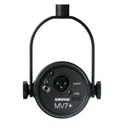 Shure MV7 Schwarz Microfone dinâmico
