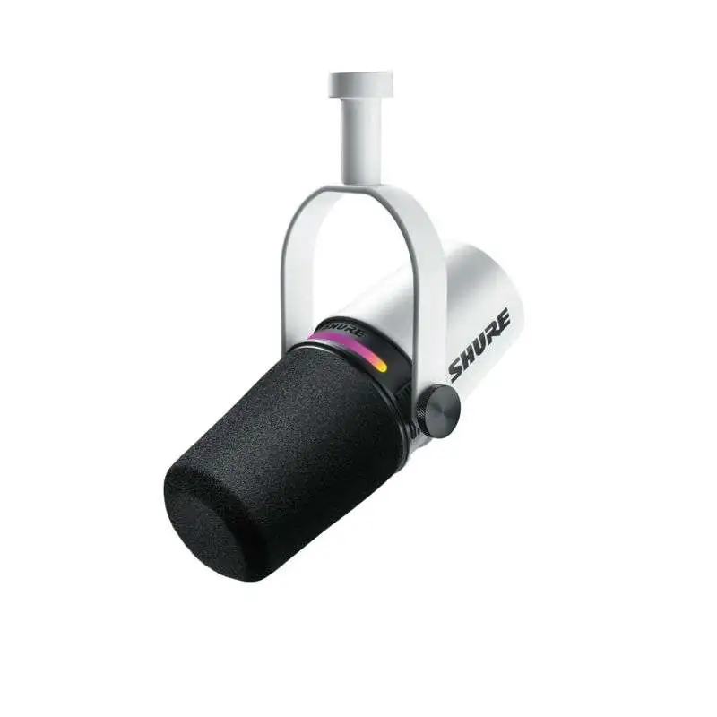 Shure MV7+ White Dynamic Microphone