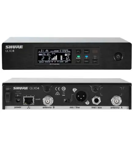 Shure QLXD4E, S50 Reciever
