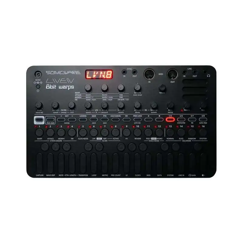Sonicware LIVEN 8bit warps Black Edition Synthesizer Sonicware LIVEN 8bit warps Black Edition Synthesizer