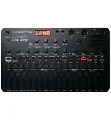 Sonicware LIVEN 8bit warps Black Edition Synth
