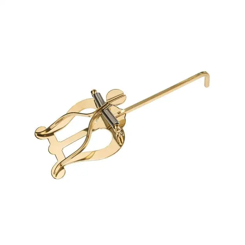 Stölzel Marschgabel Lyra medium, 2 Drücker Messing, gebogen