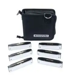 SUZUKI Bluesmaster Harp Set