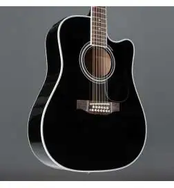 Takamine EF381SC2 12-String Black Highgloss