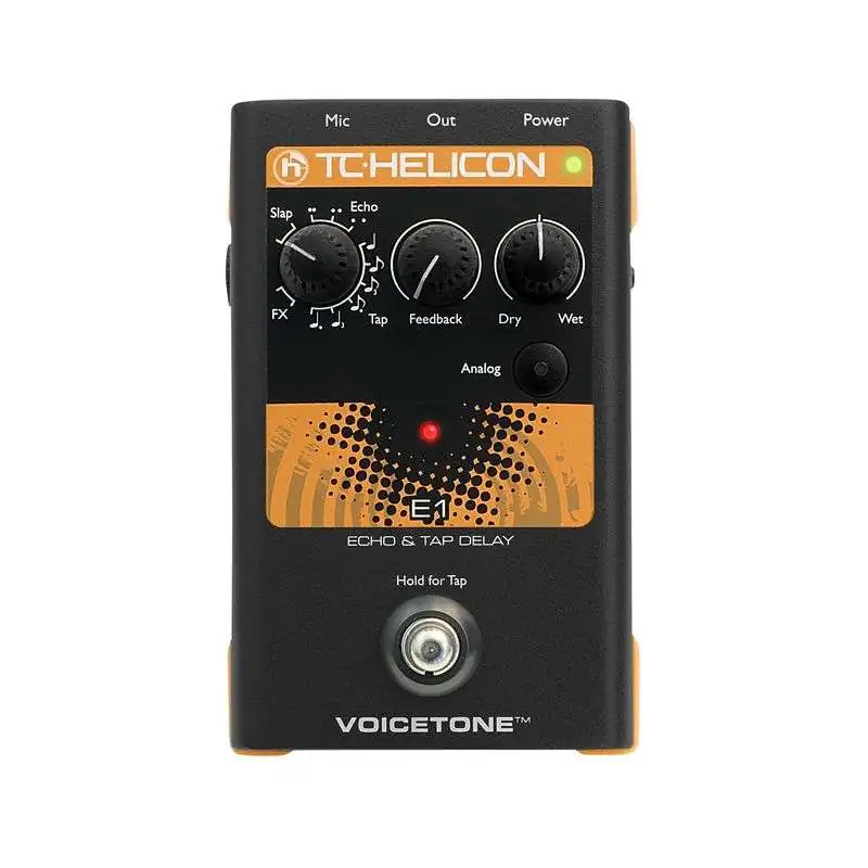 TC-Helicon VoiceTone E1 Echo & Tap Delay Vocal Effects Pedal
