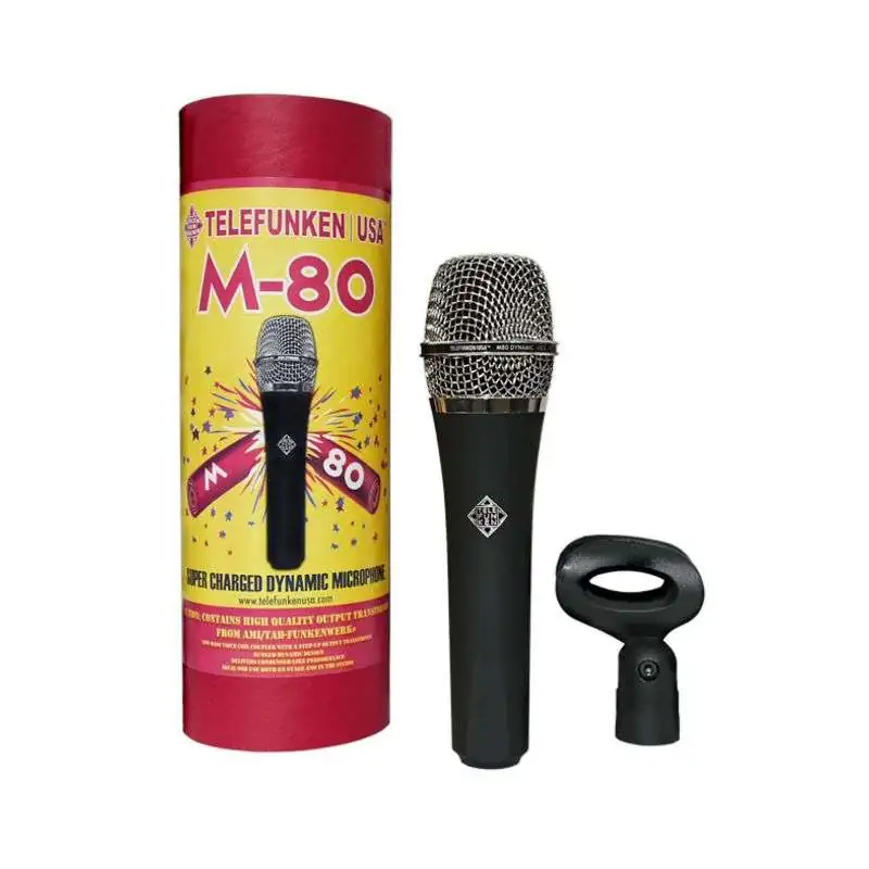 Telefunken M80 Dynamic Handheld Vocal Mic Black Microfono dinamico