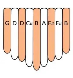 Terré Kalimba 9 B-Integral transparent