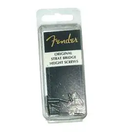 Fender Strat Bridge Height Screws Vintage, chromé