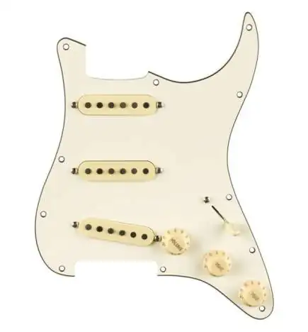 Fender 65 Strat Pre-Wired Pickguard Parchment
