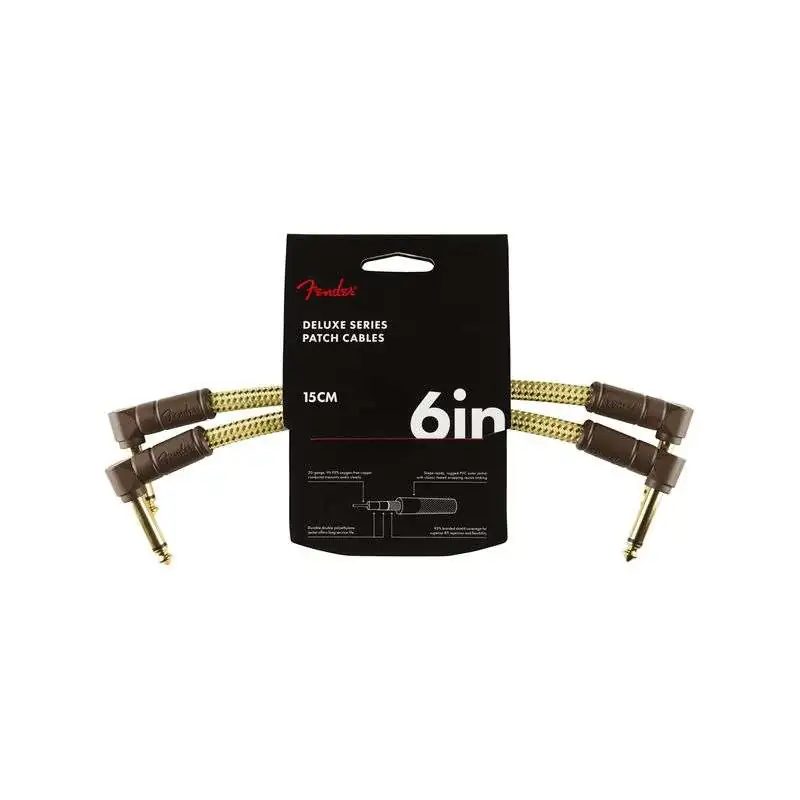 Fender Deluxe Tweed Patch Cable 15 cm