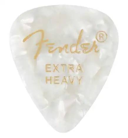 Fender Picks 351 White Moto extra heavy