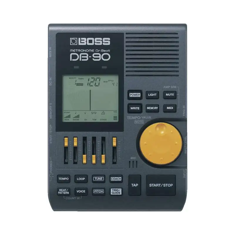 Boss DB-90 Dr.Beat Metrônomo Digital com MIDI-Eingang Boss DB-90 Dr.Beat Metrônomo Digital com MIDI-Eingang