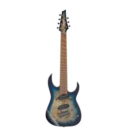 Ibanez RGMS7PB-CBS Cosmic Blue Star Burst
