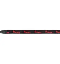 Ibanez GSD50 Logo Design Strap (Black/Red)