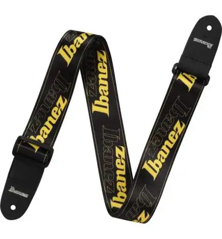 Ibanez GSD50 Logo Design Strap (Black Yellow)