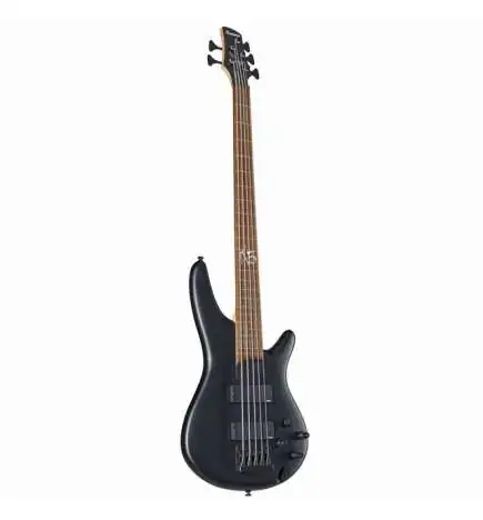 Ibanez K5 Bass Guitar, Black Flat