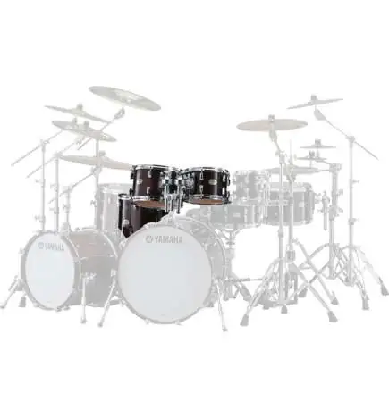Yamaha Absolute Maple Hybrid Tom Pack 10, 12, 14FT, Classic Walnut
